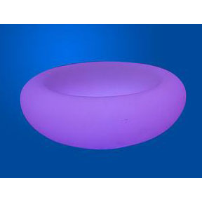 Glowing flower pot with LED